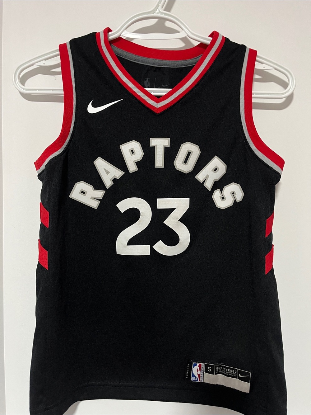 Nike Kids Toronto Raptors #23 Black and Red Basketball Jersey
